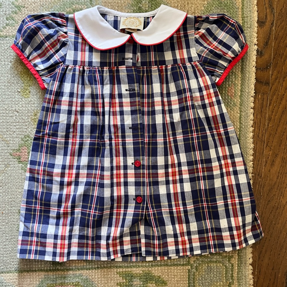The Beaufort Bonnet Company TBBC Plaid Dress for Toddler Girl 18-24 Mo